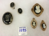 Group of Cameo Jewelry Including