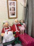 Group of 4 Including Annalee Mr. & Mrs. Claus,