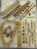 Collection of Ladies Gold Costume Jewelry