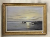 Seascape Oil on Canvas by Wellington