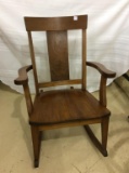 Wood Arm Chair Rocker