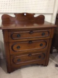 Three Drawer Antique Commode (Local