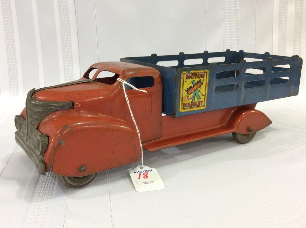 antique metal toy trucks