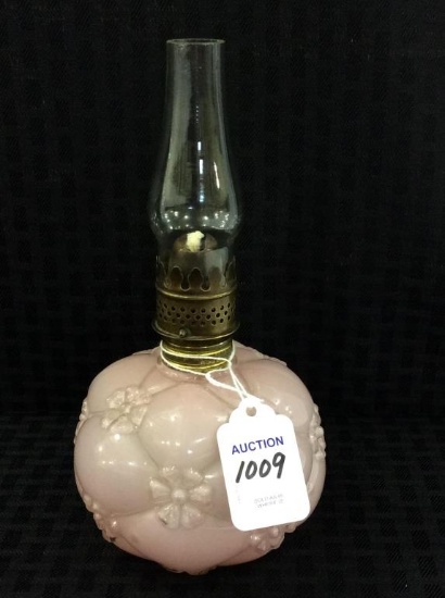 Miniature Pink Puffy Design Kerosene Lamp w/