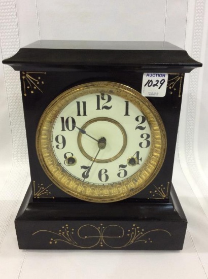 Iron Antique Keywind Waterbury Clock