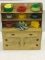 Vintage Child's Tin Kitchen Cabinet by the