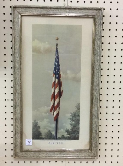 Framed Our Flag Print