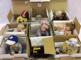 Collection of 8 Danbury Mint Collector Dolls in