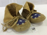 Pair of Child's Beaded Moccasins