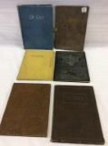 Lot of 6 Old Tiger Yearbooks Including