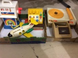 2 Boxes of Fisher Price Toys Including