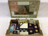 Collection of US Coins, Bi-Cenn First Day Covers,