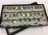 Collection of 31 Metal Marching Band Figurines