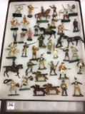 Collection of Metal Military, Horse & Indian
