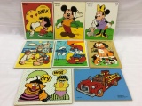 Lg. Group of Children's Wood Puzzle Sets