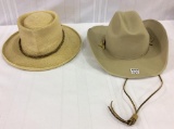 Lot of 2 Hats Including Western Hat & Men's