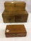 Lot of 3 Wood Boxes Including 2 Drawer File