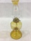 Amber Glass Kerosene Lamp