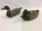 Lot of 2 Old Wood Duck Decoys-