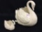 Lot of 2 Lenox Swans (Lg. One is 8 1/2 Inches