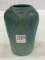 Van Briggle Turquoise Vase w/ Leaf Design