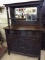 Antique Sideboard Buffet w/ Pillars & Mirror