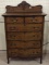 Antique Bent Front Chest of Drawers