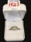 Ladies 14 K Silver Wedding Band Set