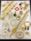 Collection of Gold Ladies Costume Jewelry