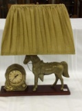 Oxford Horse Design Clock Lamp