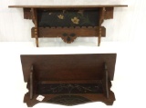 Lot of 2 Clock Shelves