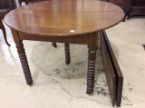 Spindle Leg Round Wood Table (45 Inches Diameter)