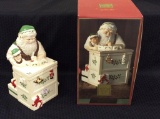 Lenox Santa Work Bench Cookie Jar-NIB