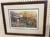 Framed Flower Garden Print-Signed & Numbered