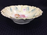 RS Prussia Floral Painted Bowl