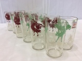Lot of 12 Vintage Drinking Glass Including