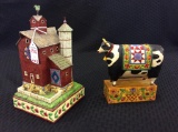 Lot of 2 Jim Shore-The Red Barn &