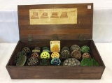 Wood Display Seed Box Filled w/