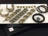 Collection of Ladies Silver Costume Jewelry