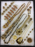 Collection of Ladies Mostly Gold w/ Brown & Amber