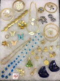 Collection of Ladies Gold Costume Jewelry