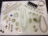 Collection of Silver & Rhinestone Ladies