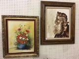 Lot of 2 Framed Paintings Including