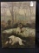 Hunting Scene Painting on Canvas  (Approx. 15 X 20)