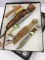 Lot of 3 Filet Knives w/ Sheaths