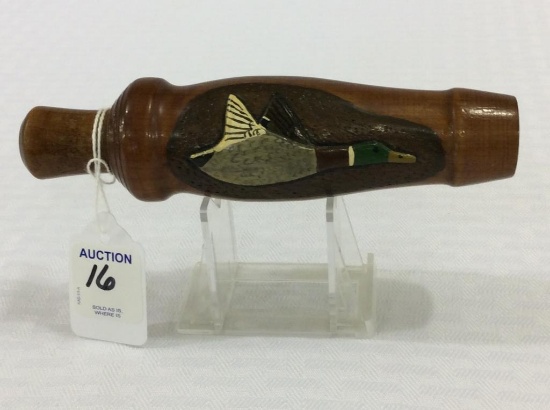 Bud Hinck Carved Duck Call (3-21)