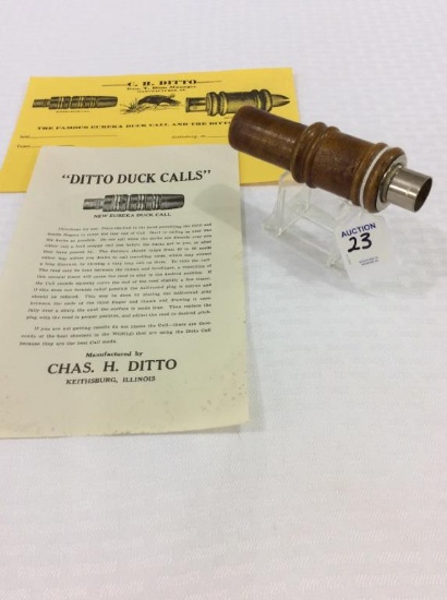 Ditto Duck Call w/ Paper & Lettehead (3-14)
