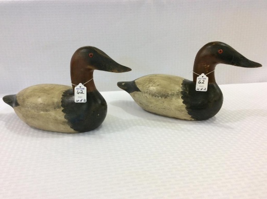 Lot of 2 Canvasback Drakes-
