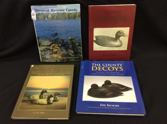 Lot of 4 Decoy Books Including 3 Hard Cover: