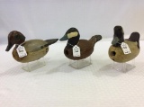 Lot of 3 Decoys Made From Fish Net